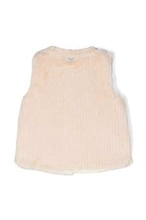 Sand beige Tinge faux-fur gilet DONSJE KIDS | 406880000051